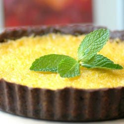 Chocolate Almond Lemon Tart