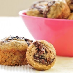Banana Nutella Mini Muffins