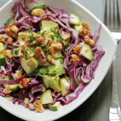 Red Cabbage, Courgettes & Avocado