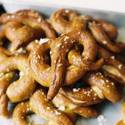Soft Rye Pretzels