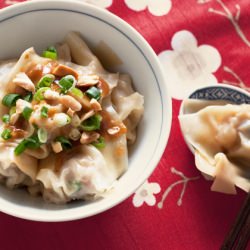 Spicy Wonton with Peanut Sauce