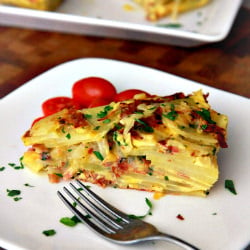 Salami & Cheese Spanish Tortilla