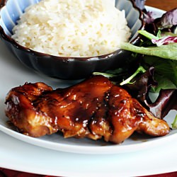 Oven Baked Teriyaki Chicken Thighs