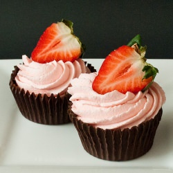 Strawberry White Chocolate Mousse