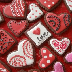 Valentine Brownie Cut Out Cookies