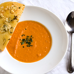 Tomato Soup w/ Focaccine