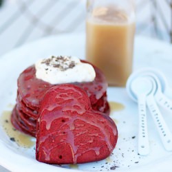 Red Velvet Pancakes