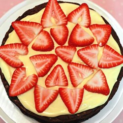 Strawberry Brownie Torte