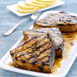 Tuna Fillets Marinated with Ouzo