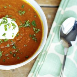 Indian Spiced Carrot Ginger Soup