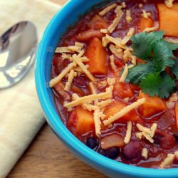 Three Bean & Sweet Potato Chili