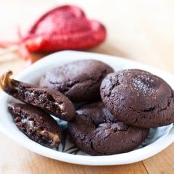 Salted Caramel Chocolate Cookies