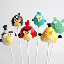 Angry Birds Cake Pops