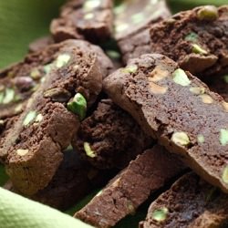 Chocolate Pistachio Biscotti