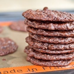 Flourless Double Chocolate Cookies