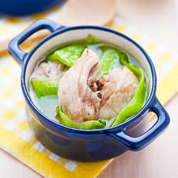 Mustard Green Chicken Soup
