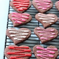 Chocolate Valentine’s Cookies