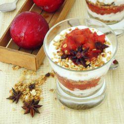 Spiced Plum Parfait