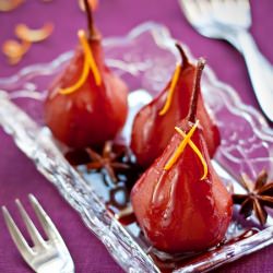 Pears Boiled in Red Wine