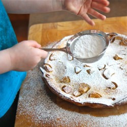 Baked Apple Gingerbread Pancake