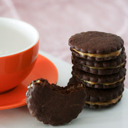 Chocolate Rosemary Caramel Cookies