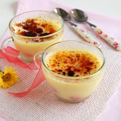Lemon Raspberry Crème Brûlée