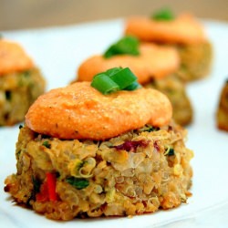 Mini Quinoa-Chickpea Cakes