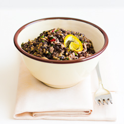 Thai Rice and Beluga Lentils