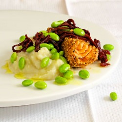 Salmon with Braised Shallots
