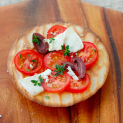 Pizza with Sourdough Flatbread