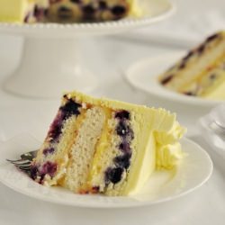 Triple-Lemon Blueberry Layer Cake