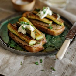 Zucchini Bruschetta