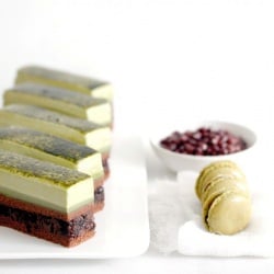 Matcha Azuki Entremet