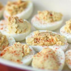 Deviled Caesared Eggs