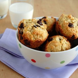 Banana, Chocolate and Coconut Muffin