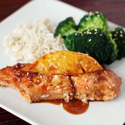 Asian-Style Orange Sauced Salmon