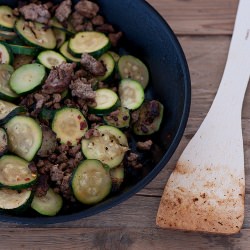 Buttery Zucchini with Ground Beef