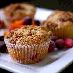 Cranberry Sour Cream Muffins