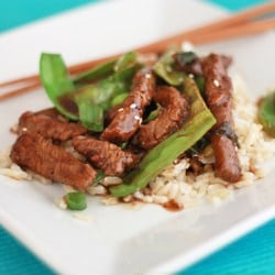 Peppered Beef and Snow Peas