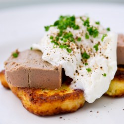 Crispy Polenta Cakes w/ Pate