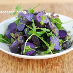 Purple Potato & Micro Greens Salad