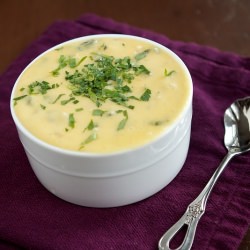Roasted Poblano & Potato Soup