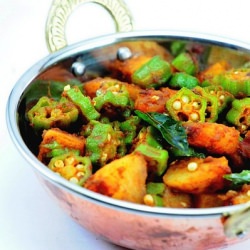 Okra Potato Dry Curry