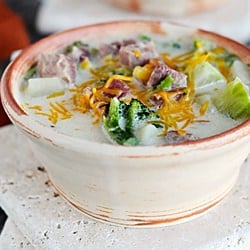 Ham Corn and Potato Soup