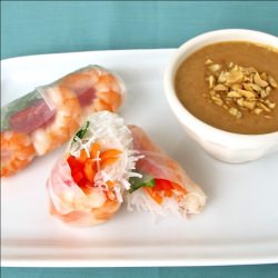 Shrimp Spring Rolls Peanut Sauce