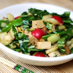 Gingered Vegetable Tofu Stir-Fry