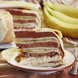 Torta di Crepes alle Banane