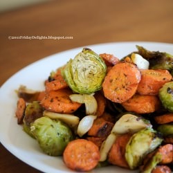 Roasted Brussels Sprout, Carrots…