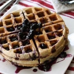 Waffles Blueberry Syrup