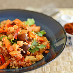 Vegetable Couscous w/ Harissa
